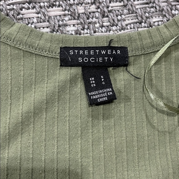 Streetwear Society | Long Olive Green Cardigan - Picture 7 of 9
